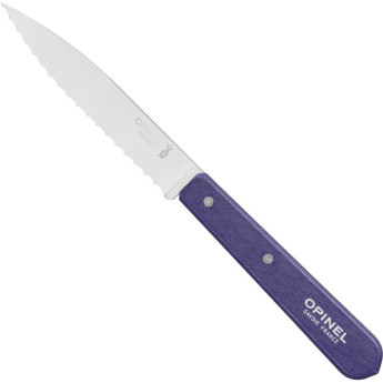 Нож столовый Opinel №113, деревянная рукоять, блистер, нержавеющая сталь, фиолетовый